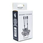Bound to Please Adjustable Nipple Clamps with Chain – Nickel-Free Nipple Clamps > Sex Toys > Nipple Clamps