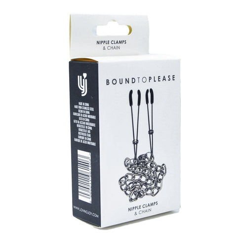 Bound to Please Adjustable Nipple Clamps with Chain – Nickel-Free Nipple Clamps Nipple Clamps