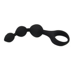 Loving Joy Triple Ripple (Black) – Hypo-Allergenic Silicone 5.5" Anal Beads > Anal Range > Anal Beads