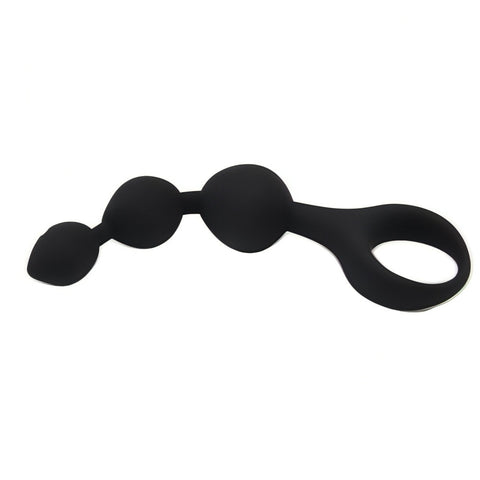Loving Joy Triple Ripple (Black) – Hypo-Allergenic Silicone Anal Beads Anal Beads