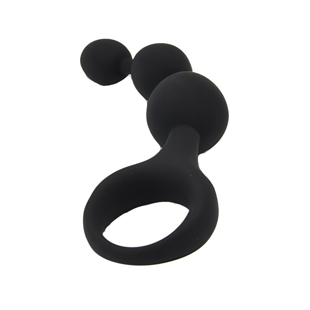 Loving Joy Triple Ripple (Black) – Hypo-Allergenic Silicone 5.5" Anal Beads > Anal Range > Anal Beads