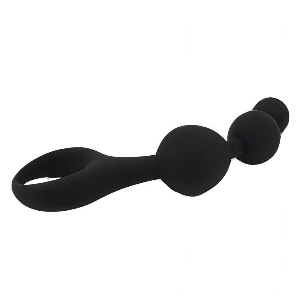 Loving Joy Triple Ripple (Black) – Hypo-Allergenic Silicone 5.5" Anal Beads > Anal Range > Anal Beads