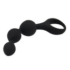 Loving Joy Triple Ripple (Black) – Hypo-Allergenic Silicone 5.5" Anal Beads > Anal Range > Anal Beads