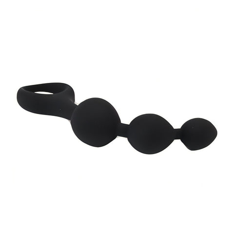 Loving Joy Triple Ripple (Black) – Hypo-Allergenic Silicone Anal Beads Anal Beads
