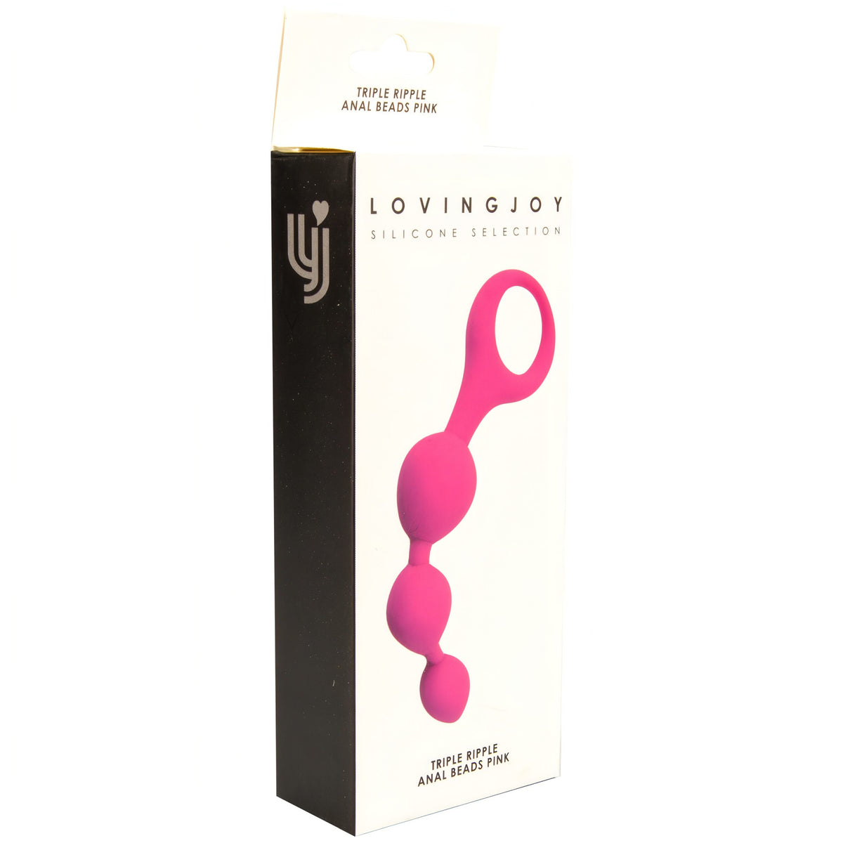 Loving Joy Triple Ripple (Pink) – Hypoallergenic 5.5" Silicone Anal Beads > Anal Range > Anal Beads