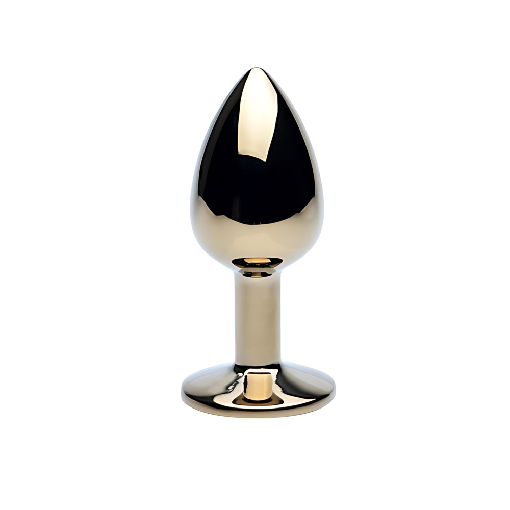 Precious Metals Gold Butt Plug Small (2.95 inch insertable) > Anal Range > Jewel Butt Plugs