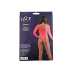 Lace By LJ Fence Net – Two Piece Crop Top And Bottoms - Fuchsia > Clothes > Lingerie Sets