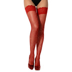 Lace By LJ Fishnet Thigh High Stockings With Rhinestones > Clothes > Hosiery > Stockings
