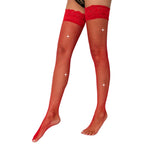 Lace By LJ Fishnet Thigh High Stockings With Rhinestones > Clothes > Hosiery > Stockings