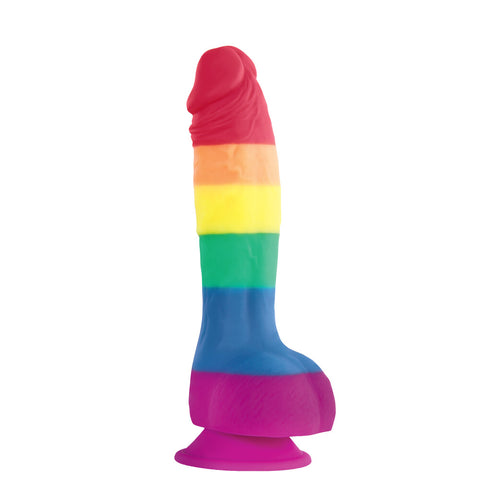 Colours Pride Edition 6 Inch Realistic Silicone Dildo With Balls Multi Dongs Neutral