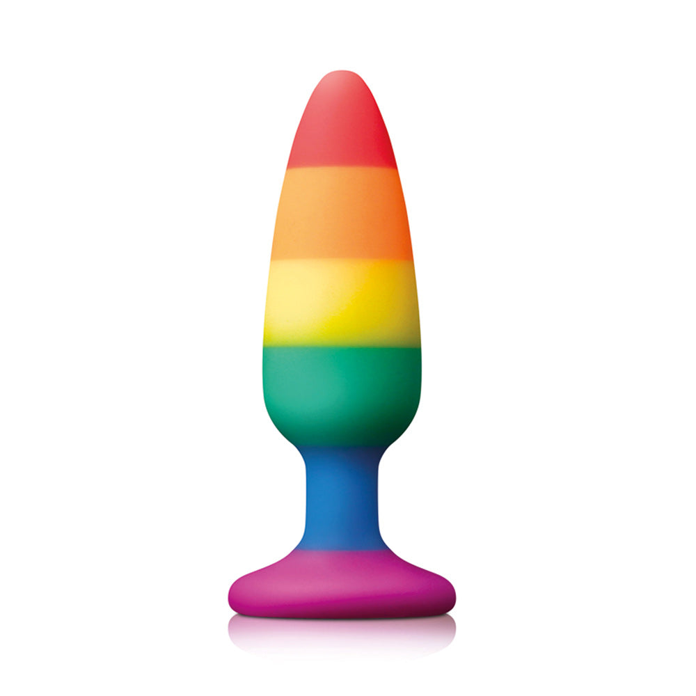 Pride Pleasure Plug Rainbow Medium Default Title > Anal Range > Butt Plugs