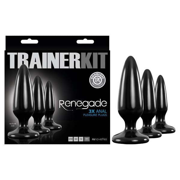 Renegade Pleasure Plug Trainer Kit – 3pc Tapered Butt Plug Set > Anal Range > Butt Plug Kits