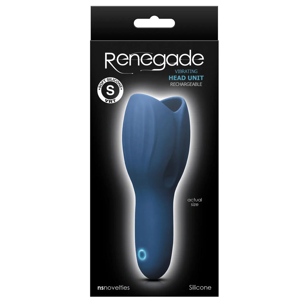 Renegade Rechargeable Vibrating Head Unit Silicone Smooth > Sex Toys For Men > Vibrating Masturbators