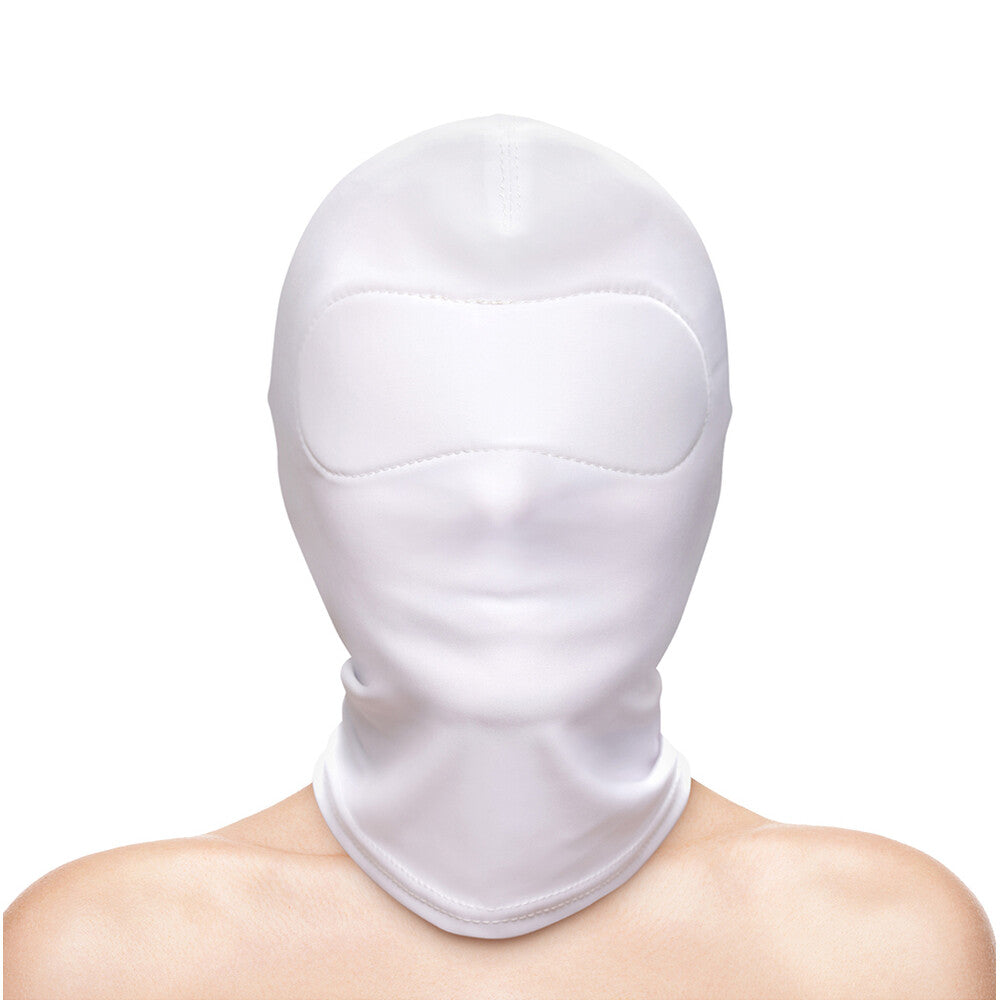 Fetish and Fashion Closed Hood (White) – Nylon Sensory Deprivation Hood Default Title > Bondage Gear > Bondage Hoods