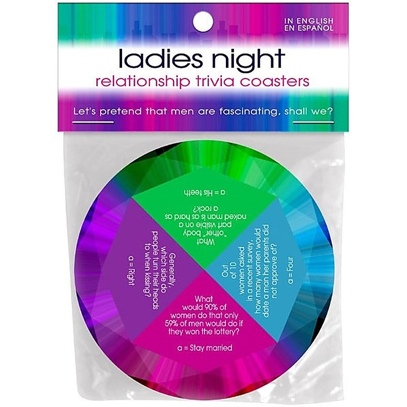 Ladies Night Conversation Trivia Game Coasters Set > Novelties > Games
