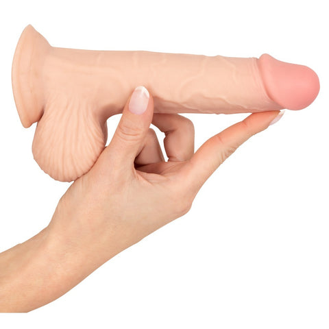 Nature Skin Movable Sleeve Realistic Soft 19cm Dildo > Realistic Dildos and Vibes > Penis Dildo
