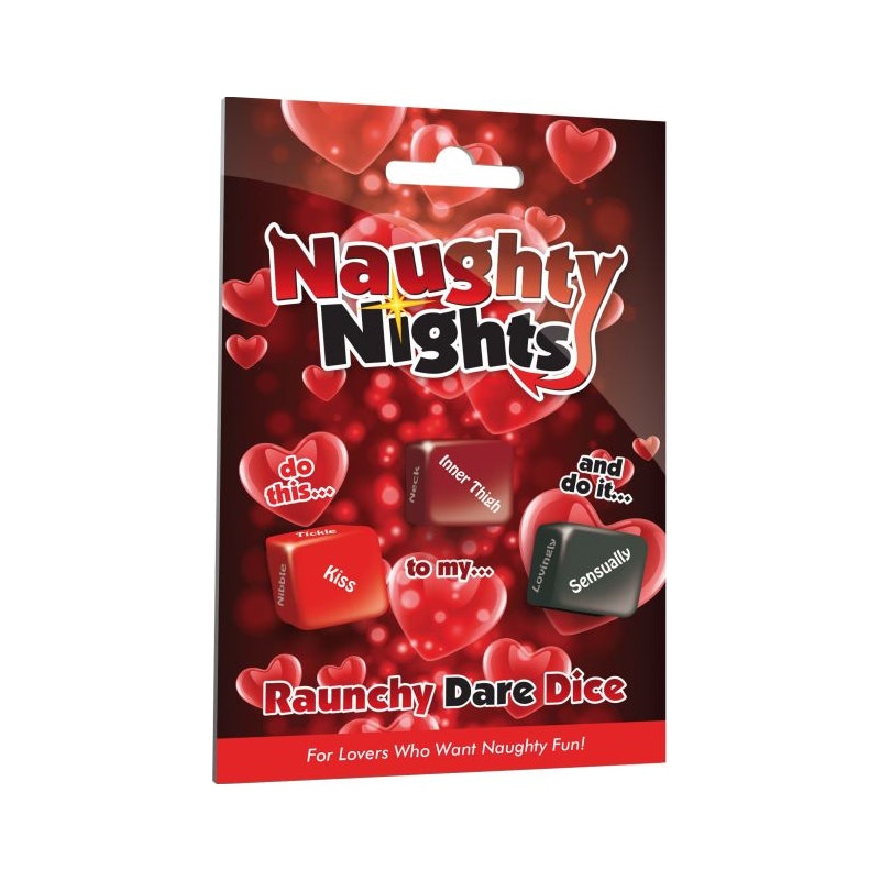 Naughty Nights Frisky Dare Dice Set – 3 Piece Erotic Dice Game > Novelties > Games