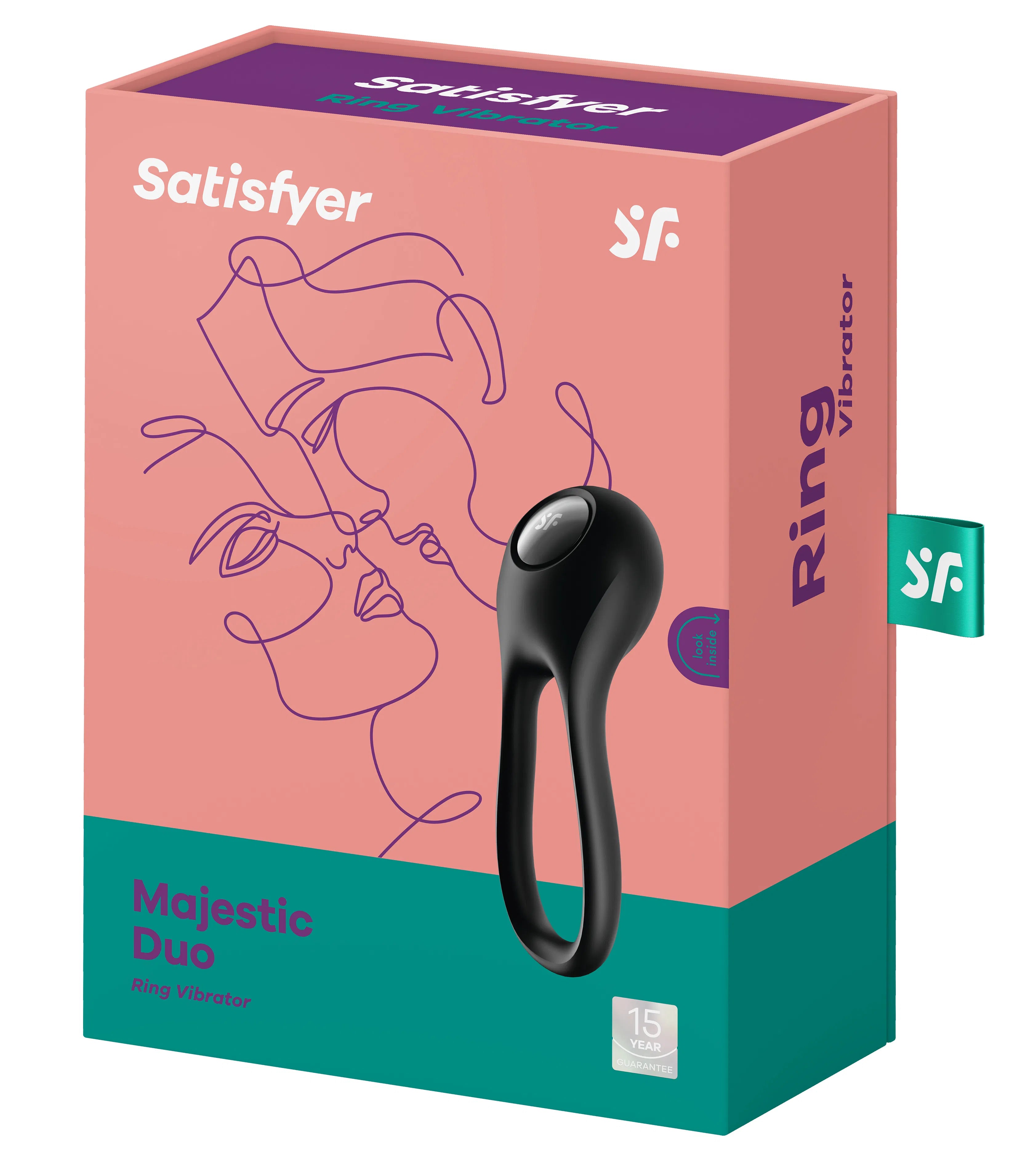 Satisfyer Majestic Duo – USB Rechargeable Silicone Vibrating Cock Ring > Cock Ring > Vibrating