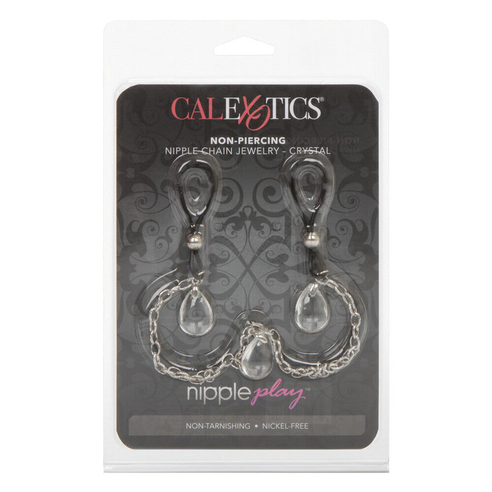 Nipple Play Non Piercing Nipple Chain Jewellery Crystal > Clothes > Body Jewellery