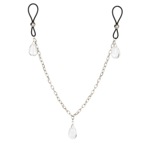 Nipple Play Non Piercing Nipple Chain Jewellery Crystal Default Title > Clothes > Body Jewellery