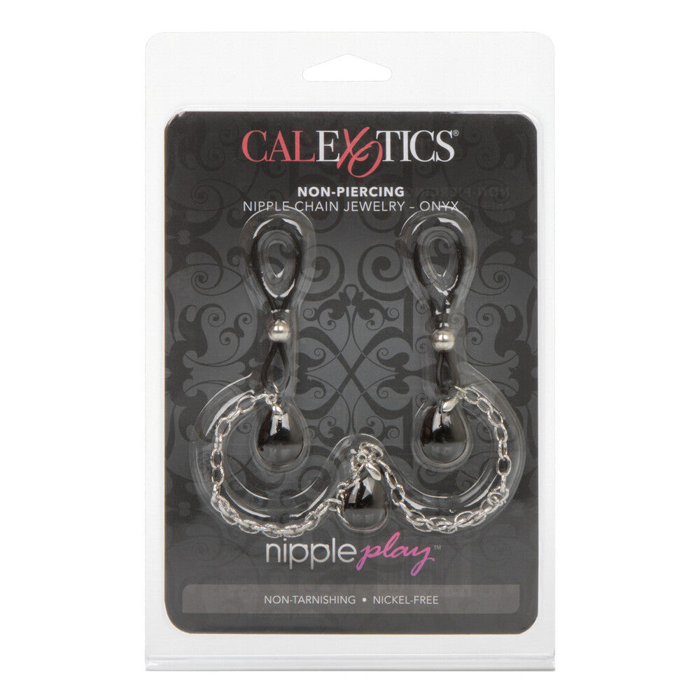 Nipple Play Non Piercing Nipple Chain Jewellery Onyx > Clothes > Body Jewellery