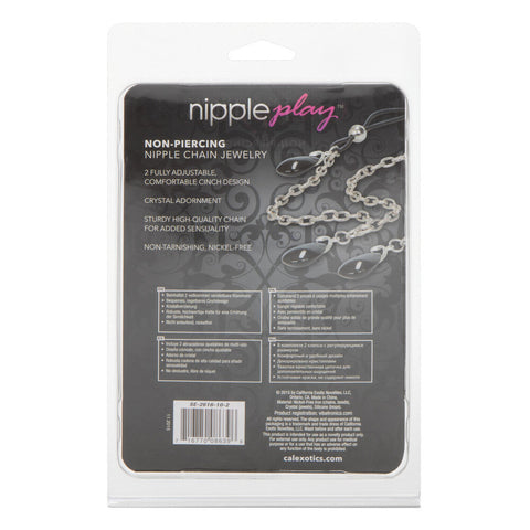 Nipple Play Non Piercing Nipple Chain Jewellery Onyx > Clothes > Body Jewellery