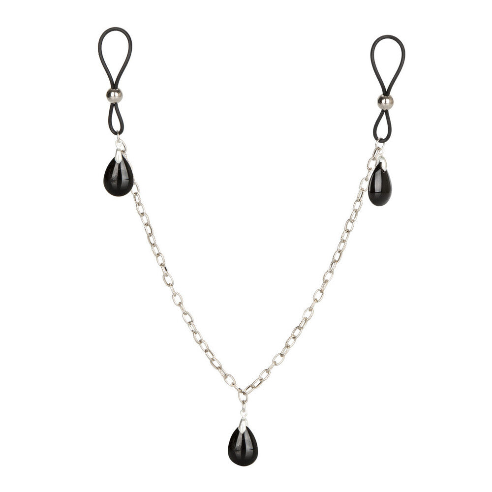 Nipple Play Non Piercing Nipple Chain Jewellery Onyx Default Title > Clothes > Body Jewellery