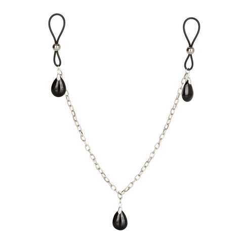 Nipple Play Non Piercing Nipple Chain Jewellery Onyx Default Title > Clothes > Body Jewellery