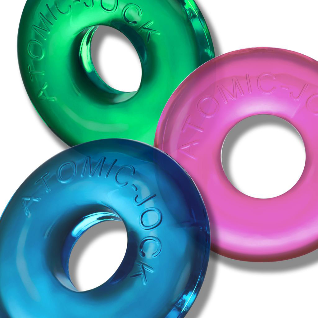 Oxballs Ringer Max Cockring 3 Pack Coloured Multi COCK RING Set