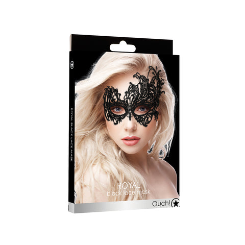 Ouch Royal Black Lace Mask > Bondage Gear > Masks