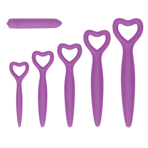 Ouch Silicone Vaginal Dilator Set Purple 4 Piece Kit