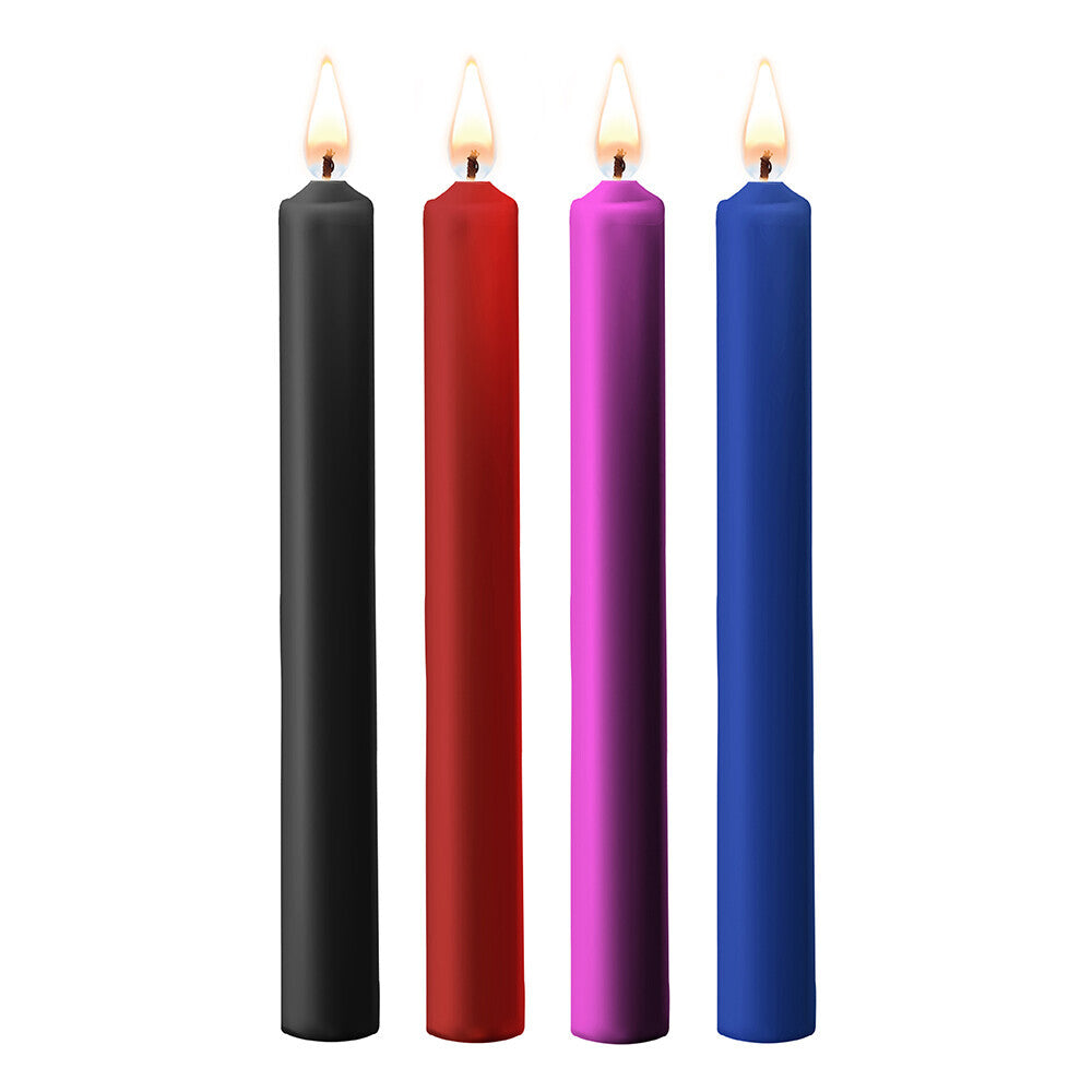 Ouch! Teasing Wax Candles 4 Pack Large – Kinky BDSM Candle Set Default Title > Candles > Drip