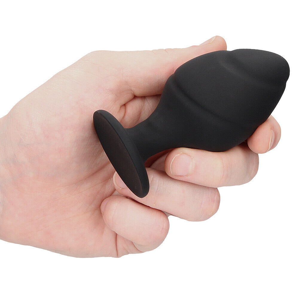 Ouch Silicone Swirled Butt Plug Set Black > Anal Range > Butt Plug Kits