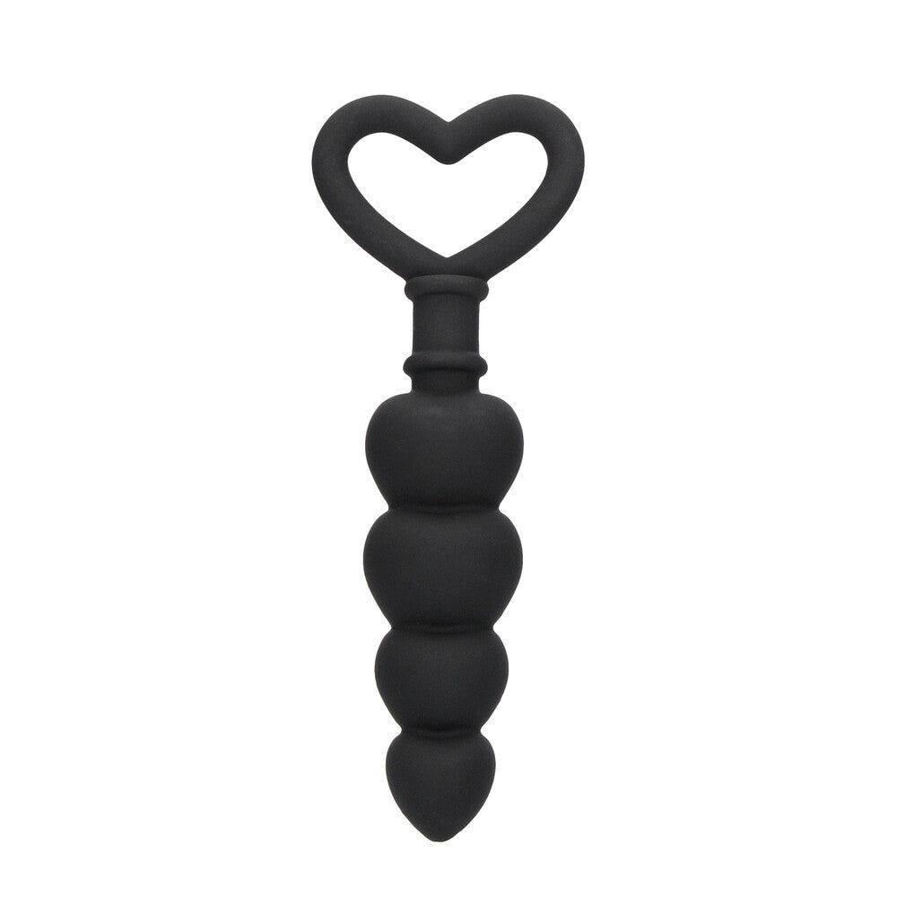 Ouch Silicone Anal Love Beads Black Default Title > Anal Range > Anal Beads