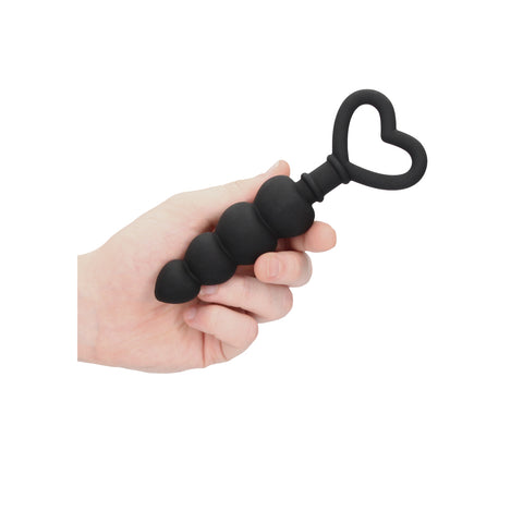 Ouch Silicone Anal Love Beads Black > Anal Range > Anal Beads