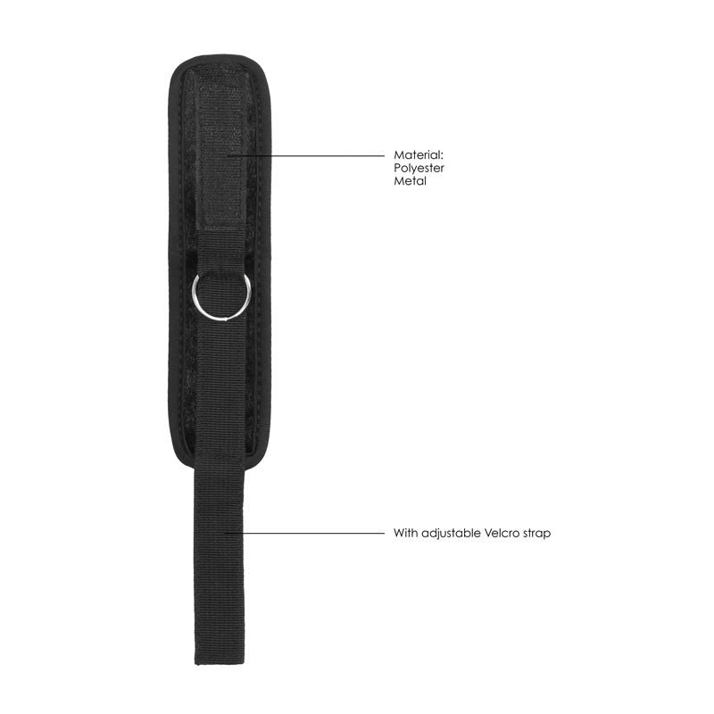 Ouch Velvet and Velcro Adjustable Handcuffs Restraints > Bondage Gear > Restraints