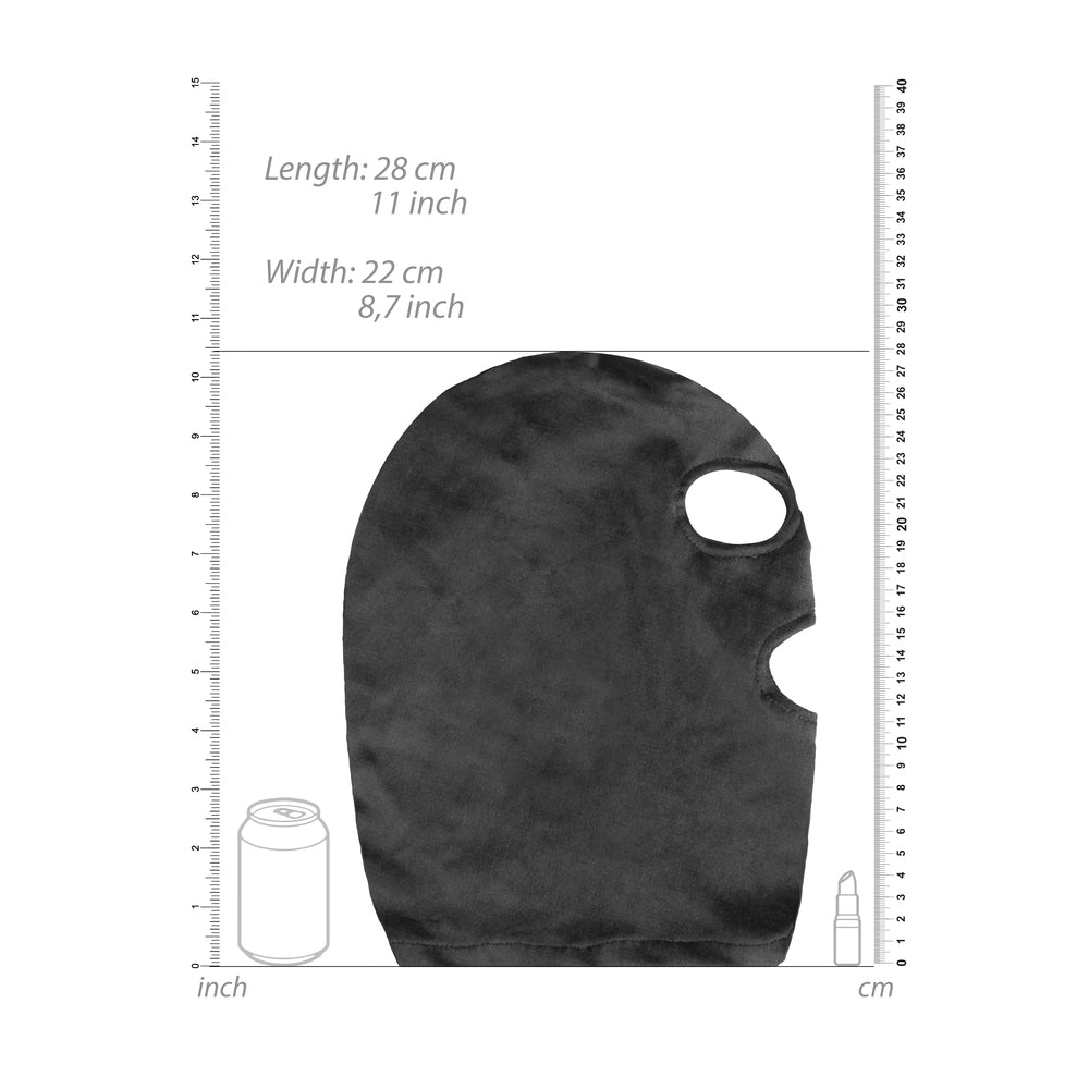 Ouch Velvet Mask With Eye and Mouth Opening – Stretchy Mask > Bondage Gear > Masks