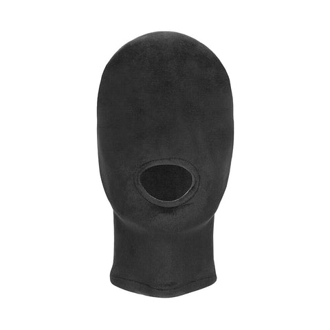Ouch Velvet Mask With Mouth Opening – Stretchy Fetish Hood Mask Default Title > Bondage Gear > Bondage Hoods