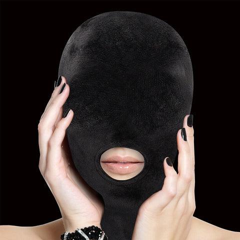 Ouch Velvet Mask With Mouth Opening – Stretchy Fetish Hood Mask > Bondage Gear > Bondage Hoods