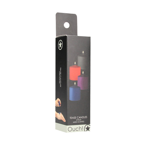 Ouch Tease Scented Soy Candle Set 4 Pack For Intimacy Drip Candles