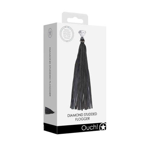 Ouch Diamond Studded Whip BDSM Toy Whips & Paddles