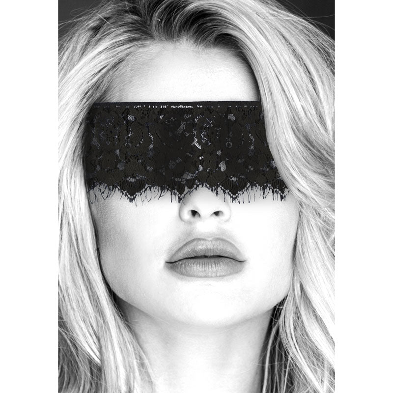 Ouch White Lace Eye Mask With Elastic Straps For Sensory Play Masks
