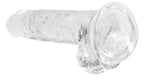 RealRock Crystal Clear 7 Inch Phthalate-Free TPE Realistic Dildo with Balls > Dildos > Realistic Dildos