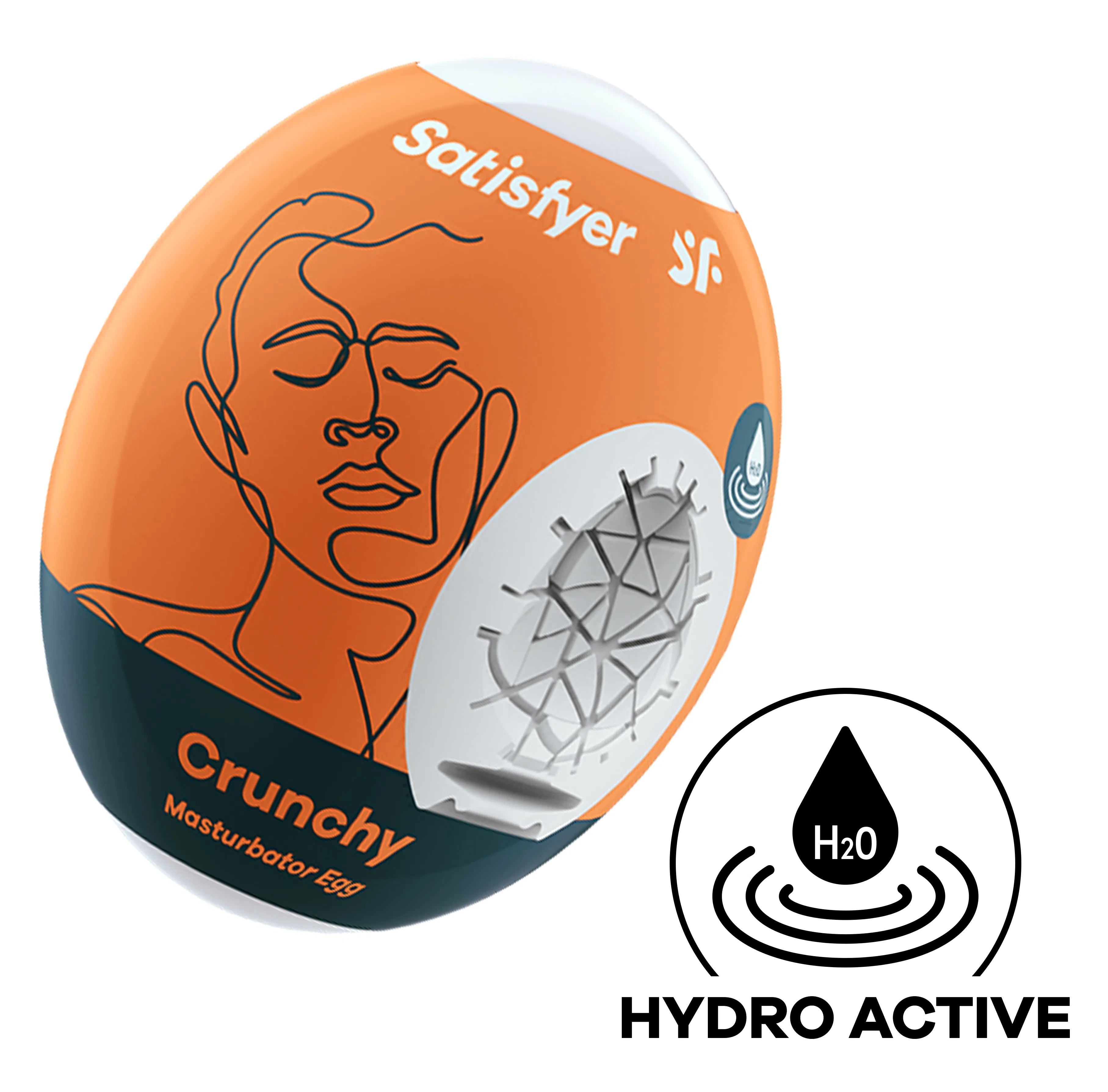 Satisfyer Masturbator Egg Crunchy – Textured Portable Masturbator Egg > Sex Toys For Men > Masturbators Cup