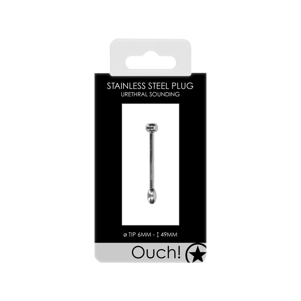 Ouch Stainless Steel Anal Plug Sleek Smooth Finish Design > Bondage Gear > Medical Instruments