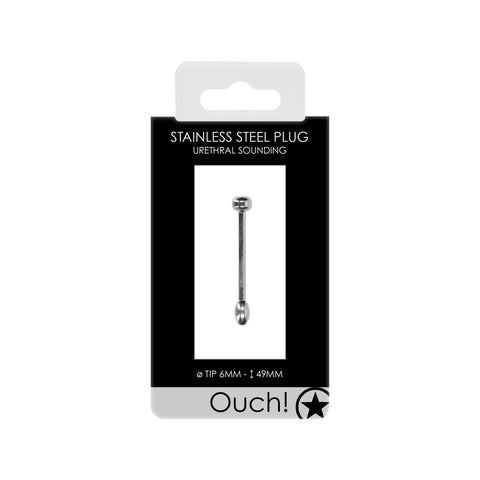 Ouch Stainless Steel Anal Plug Sleek Smooth Finish Design > Bondage Gear > Medical Instruments