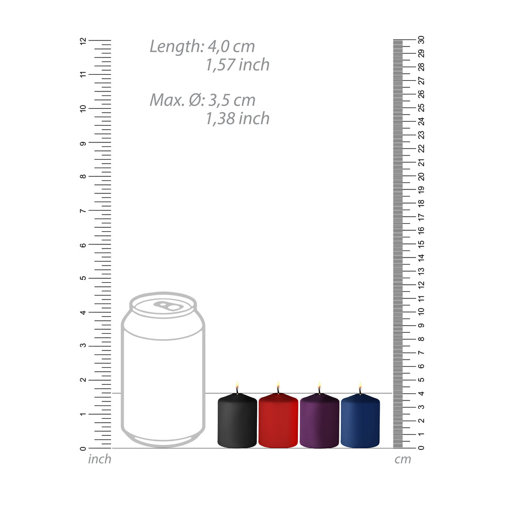 Ouch Tease Scented Soy Candle Set 4 Pack For Intimacy Drip Candles