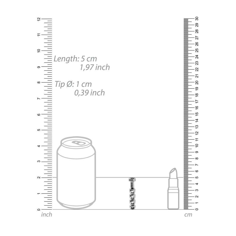 Ouch Urethral Sounding Stainless Steel Ridged Plug > Bondage Gear > Medical Instruments