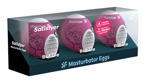 Satisfyer Bubble Masturbator Eggs Set of 3 – Disposable Stretchy Male Masturbators > Sex Toys For Men > Masturbators Cup