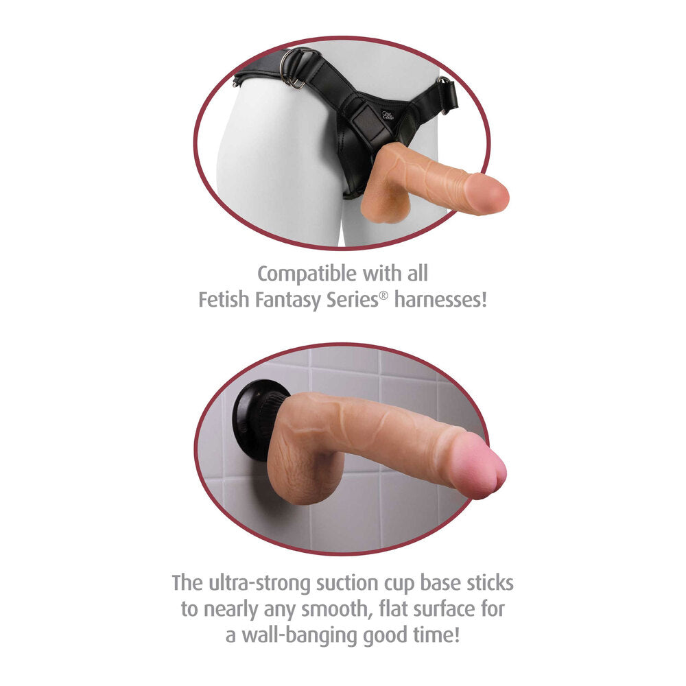 Real Feel Deluxe No 6 Flesh Penis Vibrator > Realistic Dildos and Vibes > Realistic Vibrators